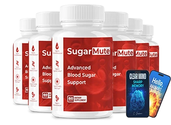 Six bottles of SugarMute with bonus ebooks — 180-day supply